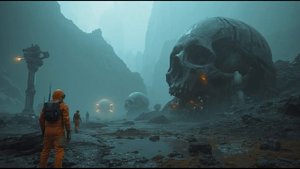 «Whispers in the Titan Sludge» 🪐🔊 2-Hour Cosmic Horror Ambience | AI Graveyard Soundscape | Vast