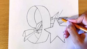 РИСУНОК НА ДЕНЬ ПОБЕДЫ 9 МАЯ | Как Нарисовать Рисунок Н?