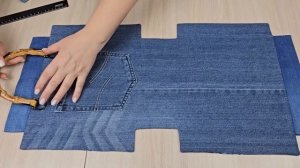 👜Вторая жизнь джинсам! Шью стильную сумку-тоут на мол