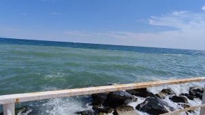 Заштормило море в Алуште 8.09.2025