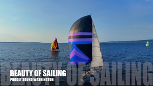 🌊 Красота парусной регаты в заливе Пьюджет | Аэрофотосъёмка с DJI Mini 4 ⛵