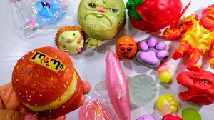 АСМР РАСПАКОВКА сквишей и антистрессы АСМР Таба лапки сквиши 🐾 режу СКВИШИ 🫶🏻