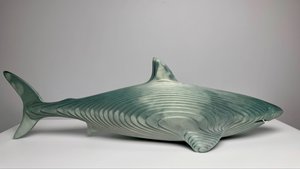 Акула Тиффани алюминий  4 мм полимерное покрытие 58 деталей ДxШxВ: 800x230x220 мм Вес: 9,5 кг