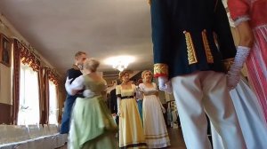 Исторический бал в Мерево, танцы в стиле 1812 года.