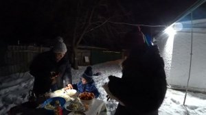 Грабли VLOG 23 января Самый лучший  зимний вечер ! / Наш до?