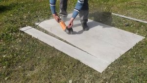 Грядки из плоского шифера для клубники от Сергея @nasledie