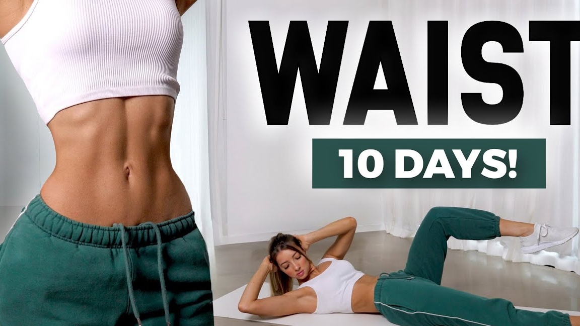 Тренировка на ТАЛИЮ & ПРЕСС для начинающих || 10 минут смотреть онлайн