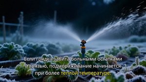 Как правильно спасти растения от заморозков