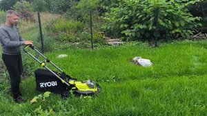 ОБЗОР ГАЗОНОКОСИЛКИ RYOBI ONE PLUS