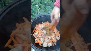 Вкусный плов на костре в казане! самый вкусный рецепт приготовления настоящего плова!