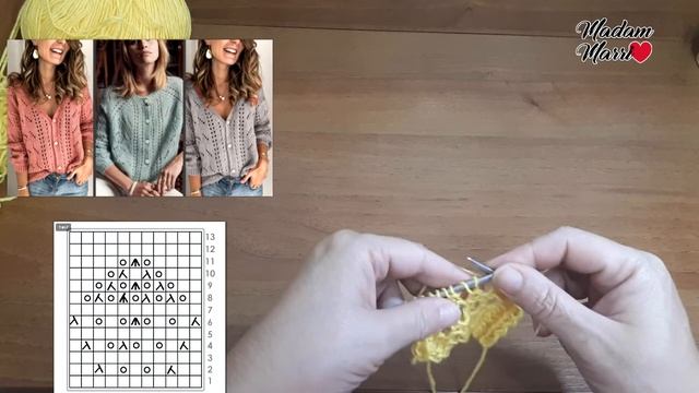 УЗОР КЛУБНИЧКА#1.ФРАНЦУЗСКАЯ КОФТОЧКА СПИЦАМИ С РОМБА? смотреть онлайн