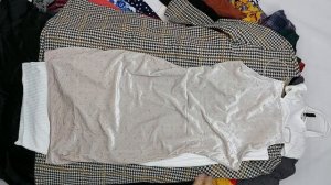 38803 Платья теплые зимние, 1пак, 80732, секонд (cream) оптом