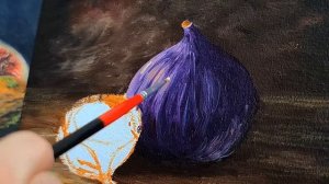 КАК НАПИСАТЬ ИНЖИР МАСЛОМ / НАТЮРМОРТ ПОШАГОВО.УРОК МА