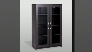 СИРИУ тумба 2 двери со стеклом 78х123 венге