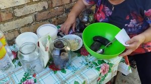 Как СВЕКРУНЬКА в селе делает Баклажаны🍆Без ХЛОПОТ ВК