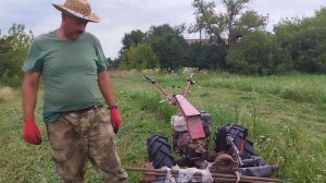 МОТОБЛОК МТЗ 09 🍀РОТОРНАЯ КОСИЛКА "ЗАРЯ"🚜КОСИМ АТАВУ?