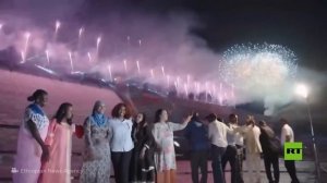 إثيوبيا تحتفل بافتتاح سد النهضة بعرض مذهل للألعاب النارية