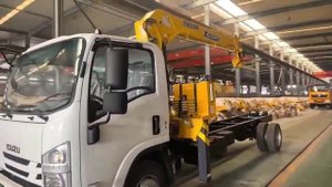 Грузовик с КМУ XCMG грузоподъемностью 5 тонн готовим проверка на заводе #дальтаплюс#краснодар#китай