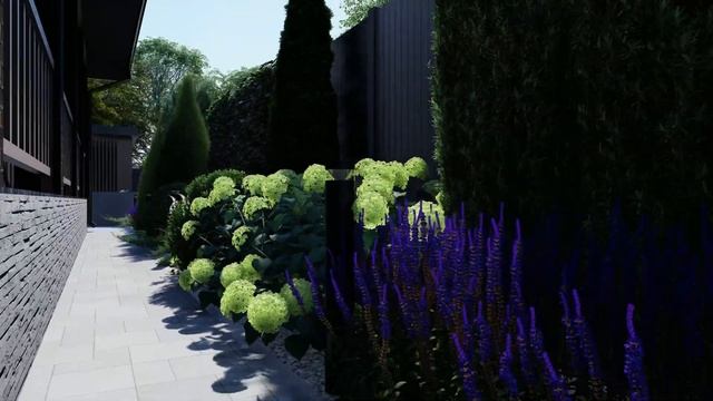 Ландшафтный проект участка 6 соток. Гараж, мини-огород, смотреть онлайн