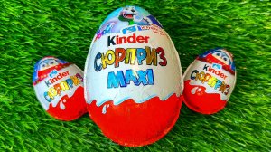 ГИГАНТСКИЙ КИНДЕР СЮРПРИЗ. ОГРОМНАЯ РАСПАКОВКА КИНДЕРОВ | Unpacking Kinder Maxi Surprise