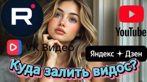 Какую платформу выбрать. Рутуб, ВК видео, Дзен или Ютуб