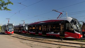 Двойные трамваи на линии