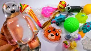 АСМР РАСПАКОВКА сквишей и антистрессы АСМР Таба лапки 🐾 приятные звуки АСМР 🥰