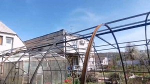 Теплица своими руками из профильной трубы. 3 серия.