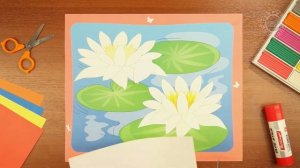 Времена года. Лето 5+ 13 Задание для детей "Кувшинки"