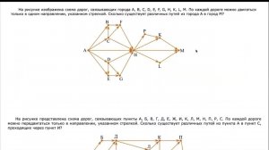 ЕГЭ Информатика. Поиск путей в графе. Задание 1, задние 13. Решение задач