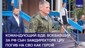 Командующий ВДВ: воевавший за РФ сын замдиректора ЦРУ погиб на СВО как герой