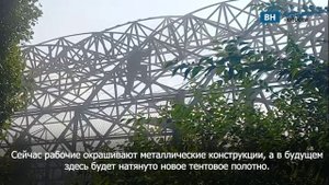 В Коминтерновском районе начали восстанавливать выгоревший спортивный манеж