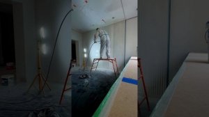 Покраска кухни , краска dulux color classic , сопло 512 без разбав