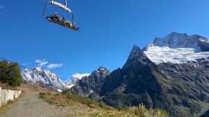 Красивая дорога из Ессентуков на Домбай. Домбай. Сентя