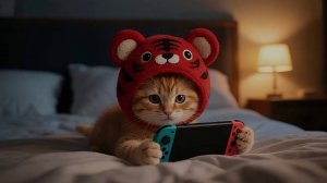 Как котик на новую игрушку заработал