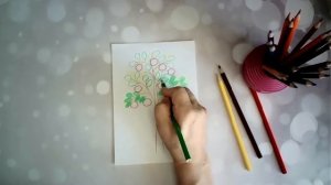 Рисование Яблоня с яблоками