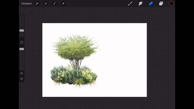 Рисуем ландшафтный скетч входной группы смотреть онлайн