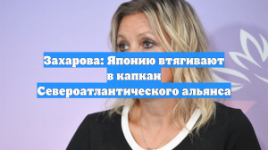 Захарова: Японию втягивают в капкан Североатлантического альянса
