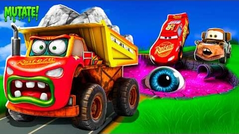 ➡️Зомби-яма мутирует в Маккуина и его маму! Тачки Pixar разбились на BeamNG Drive