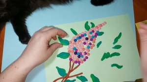 Букет сирени из пластилина. Детские поделки дома. Весе