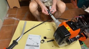 Сборка бензотриммера "EDON GT-630\7300C" | alexdubovyckvideos