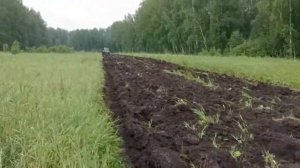 Обработка целины. Вспашка земли.