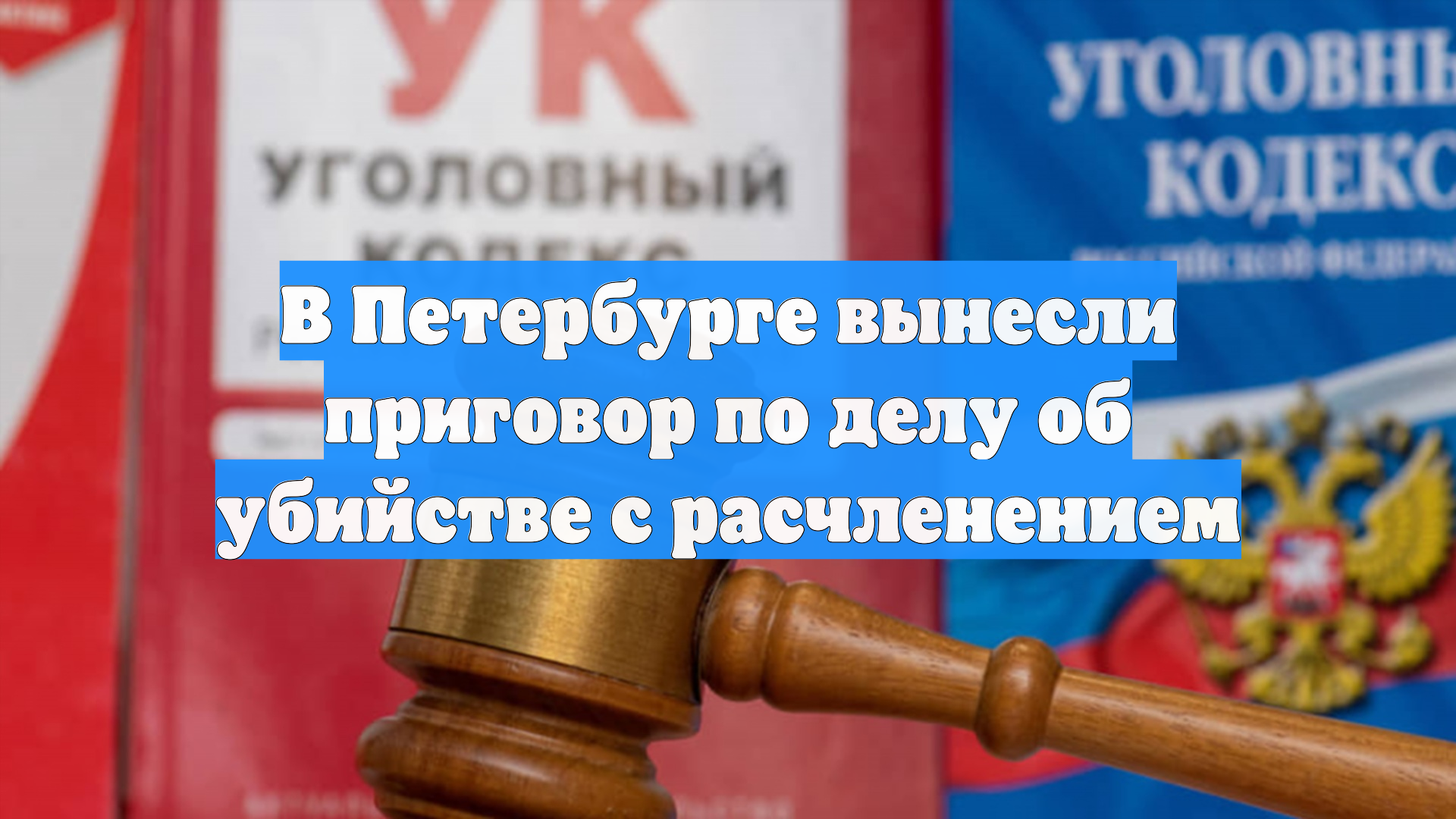 В Петербурге вынесли приговор по делу об убийстве с расчленением