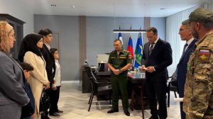 В Баксане семье героически погибшего при исполнении воинского долга вручили медаль Жукова