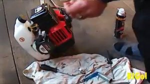 Триммер не заводится переливает.