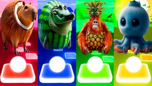 БУРБАЛОНИ ЛУЛИЛОЛИ 🆚 ГЛОРБО ФРУТОДРИЛО 🆚 ОРАНГУТИНИ АНАНАСИНИ 🆚 БЛУБЕРРИ ОКТОПУСИНИ | Tiles №179