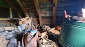 Ремонт старой дачи. Расхламляем помещение пристройки.