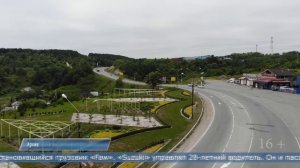 08.09.2025 На корсаковской трассе «Jimny» врезался в остановившийся грузовик «Faw»