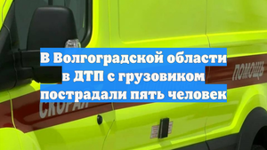 В Волгоградской области в ДТП с грузовиком пострадали пять человек