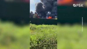 В Подмосковье произошел крупный пожар на складе